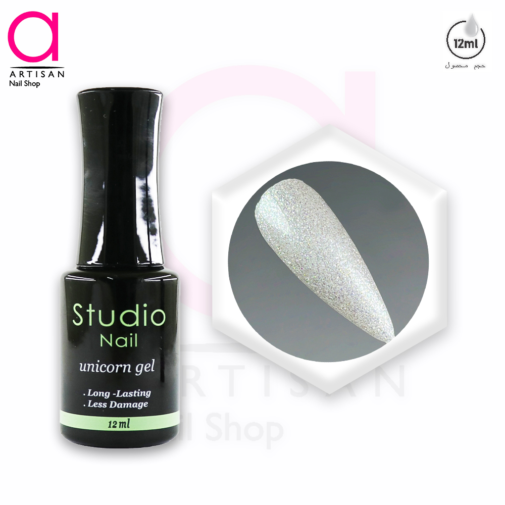 تصویر  لاک ژل یونیکورن کد 1 استودیو Studio