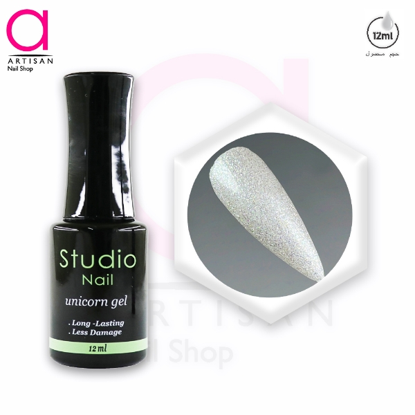 تصویر  لاک ژل یونیکورن کد 1 استودیو Studio