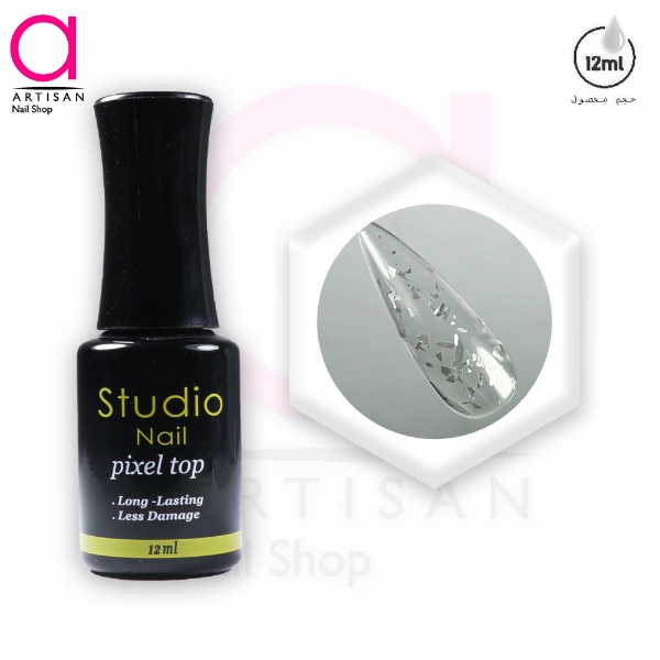 تصویر  تاپ ژل کاشت ناخن پیکسل کد 1 استودیو Studio