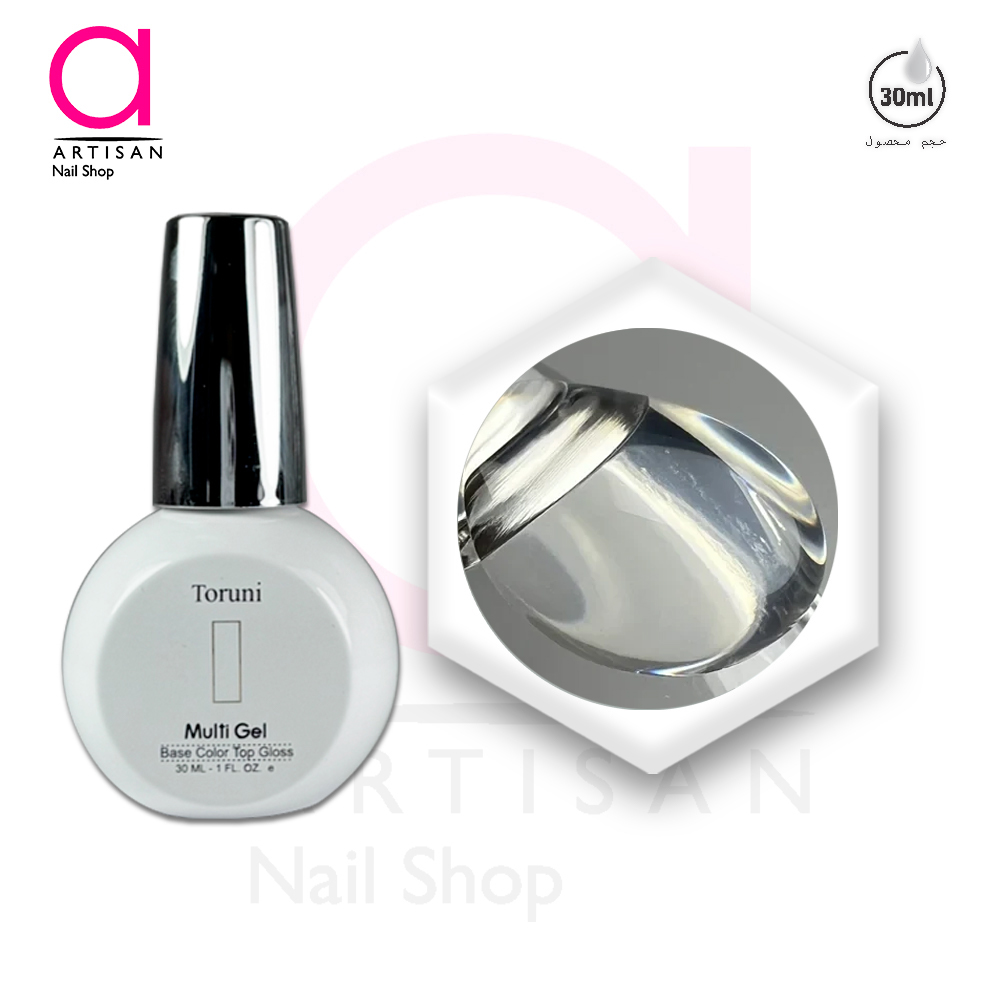 تصویر  رابر بیس(لمینت)کاشت ناخن کد 1 مولتی ژل Multi Gel