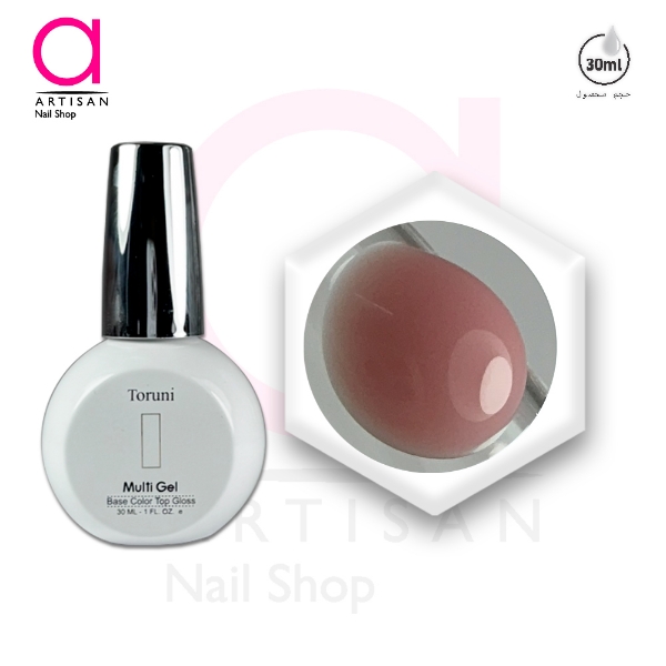تصویر  رابر بیس(لمینت)کاشت ناخن کد 4 مولتی ژل Multi Gel