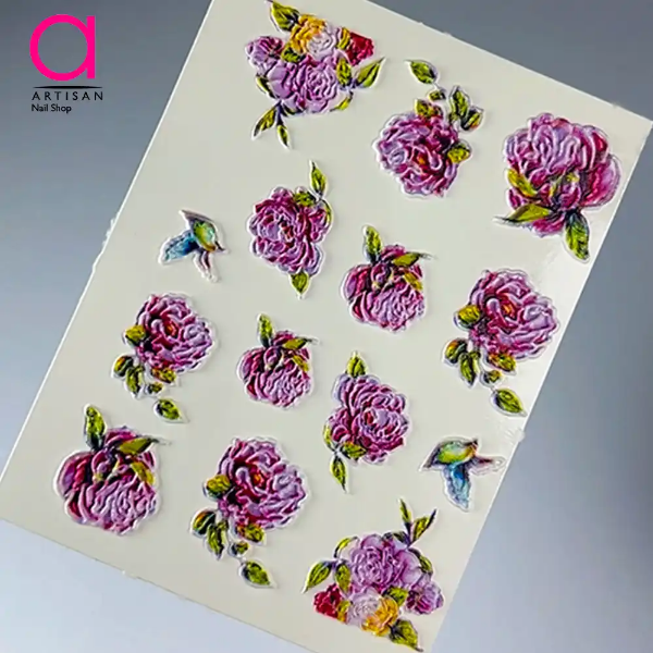 تصویر  لنز (اسلایدر روسی برجسته) کاشت ناخن کد 7