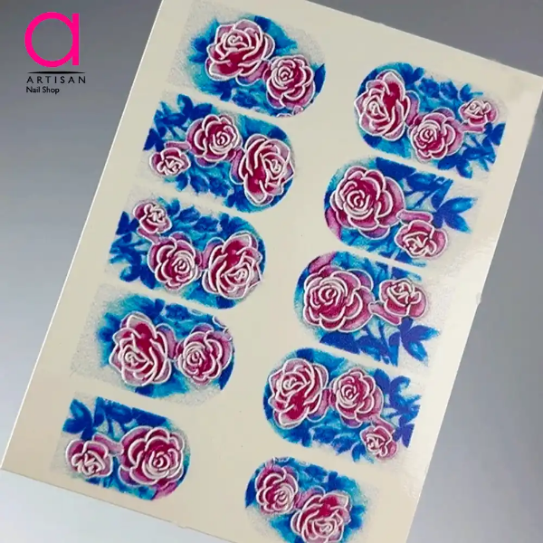 تصویر  لنز (اسلایدر روسی برجسته) کاشت ناخن کد 22