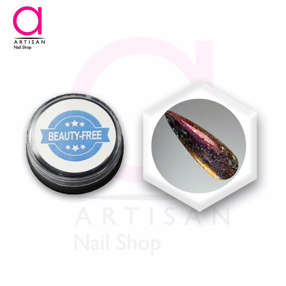 تصویر  پودر شاتر کروم کاشت ناخن کد 30 بیوتی فری Beauty Free