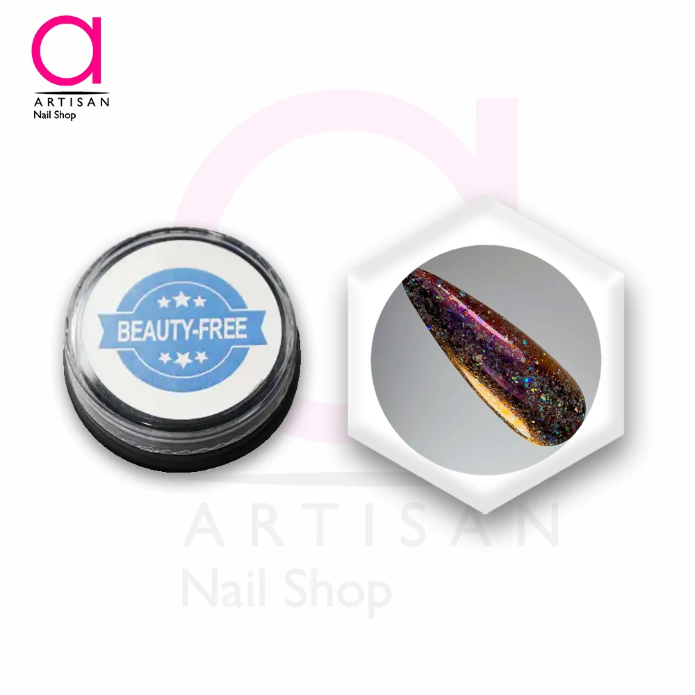 تصویر  پودر شاتر کروم کاشت ناخن کد 38 بیوتی فری Beauty Free