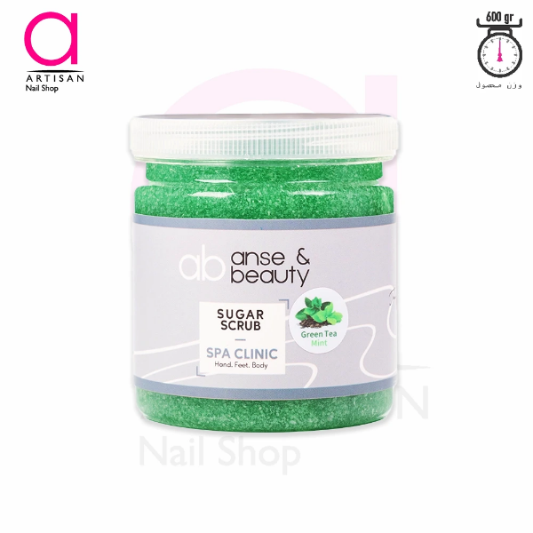 تصویر  اسکراب شکری پدیکور 600 گرمی رایحه چای سبز و نعنا آنسه Anse