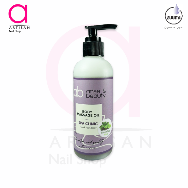 تصویر  روغن ماساژ 200 گرمی رایحه چای سبز و نعنا آنسه Anse