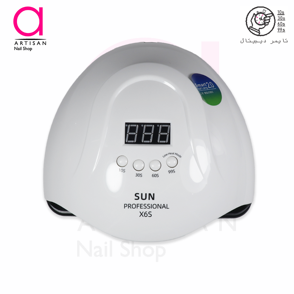 تصویر  دستگاه یووی ال ای دی (LED-UV) کاشت ناخن سان مدل SUN X6s