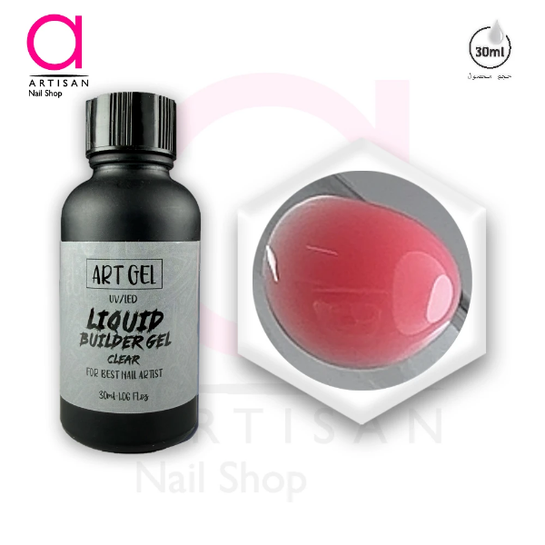 تصویر  لمینت ( لیکویید بیلدر ) کاشت ناخن 30 میل صورتی آرت ژل Artgel
